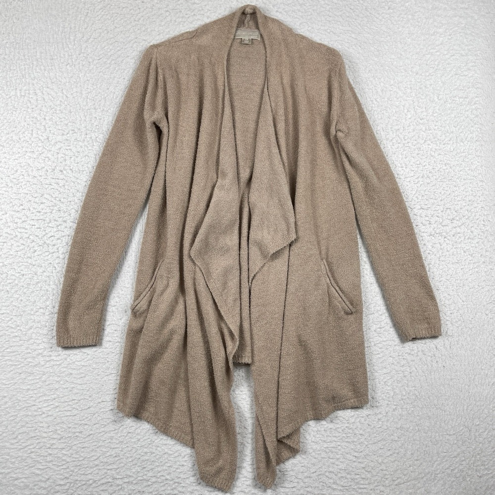Barefoot Dreams Sweater Womens Small Medium Beige Wrap Cardigan CozyChic Lite